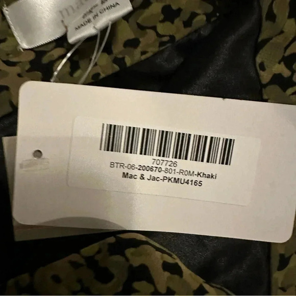 NWT Mac & Jac olive spaghetti strap tank top size M - Picture 6 of 7